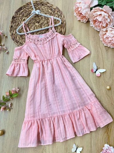 Toddler Spring Dresses | Little Girls Boho Floral Lace Sundress