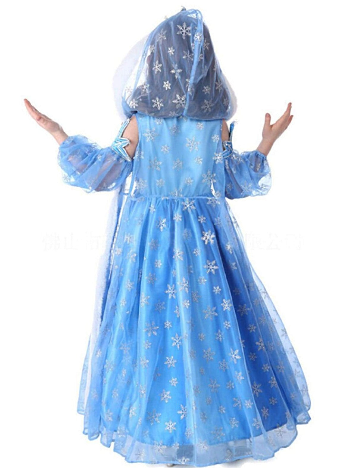 Halloween Costumes | Frozen Inspired Dress & Hood | Mia Belle Girls