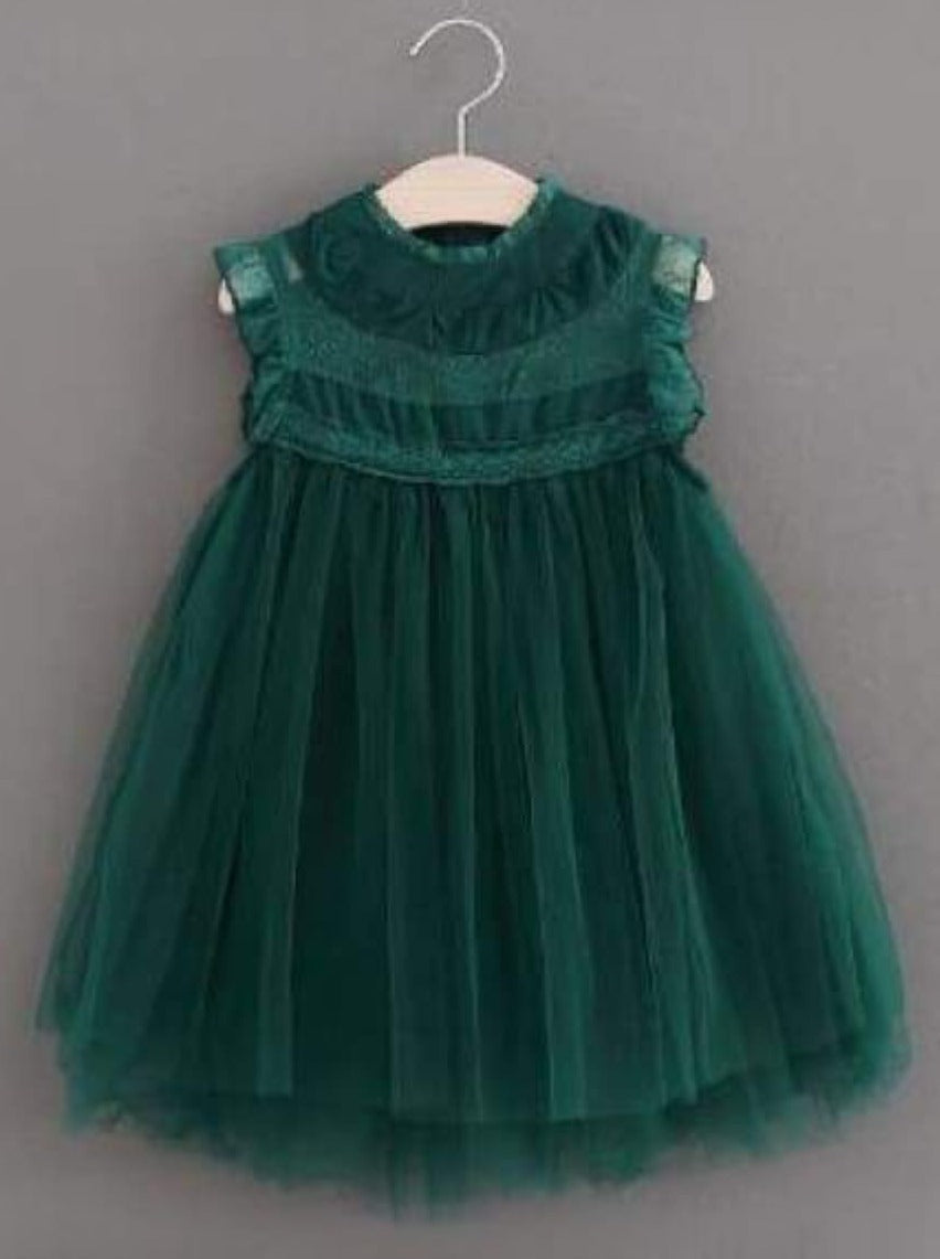 Toddler Spring Dresses | Girls Sleeveless Empire Waist Tulle Dress