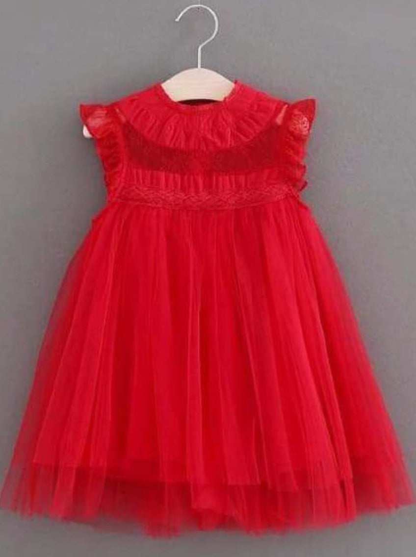 Toddler Spring Dresses | Girls Sleeveless Empire Waist Tulle Dress