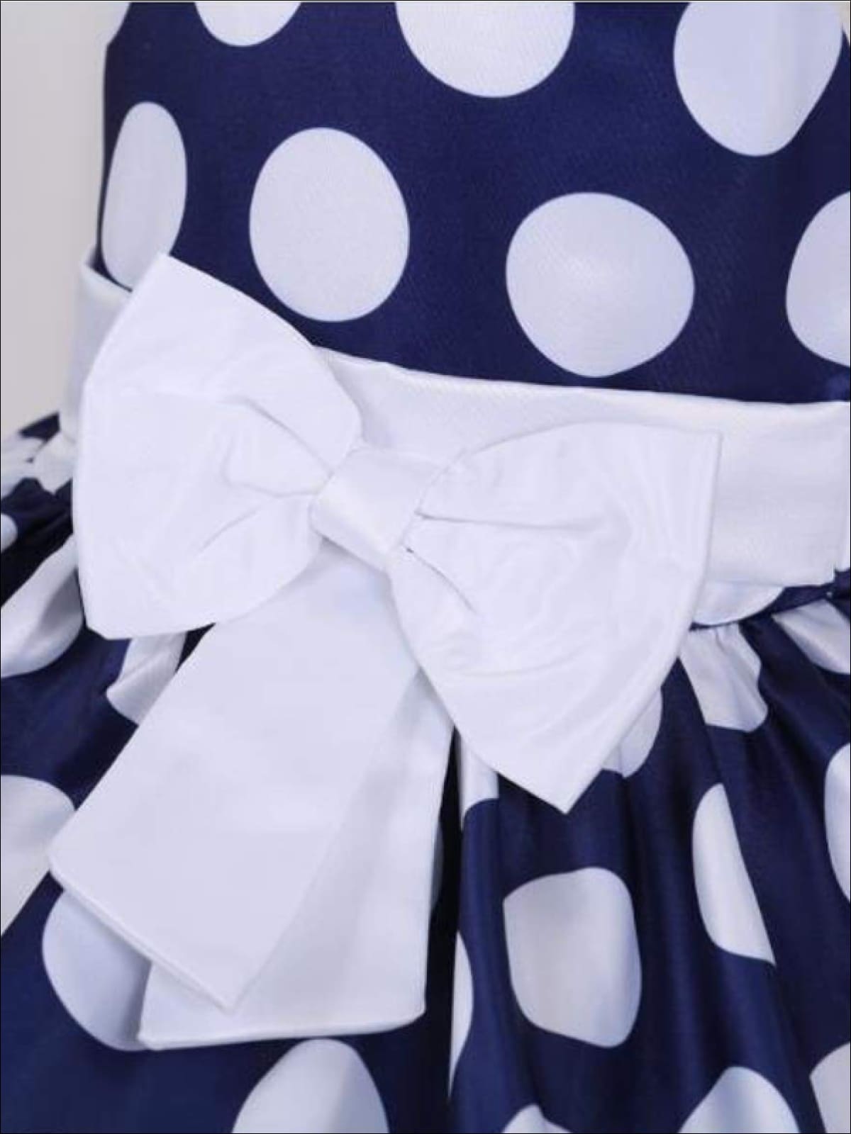Casual Spring Dresses | Little Girls Vintage Polka Dot Party Dress