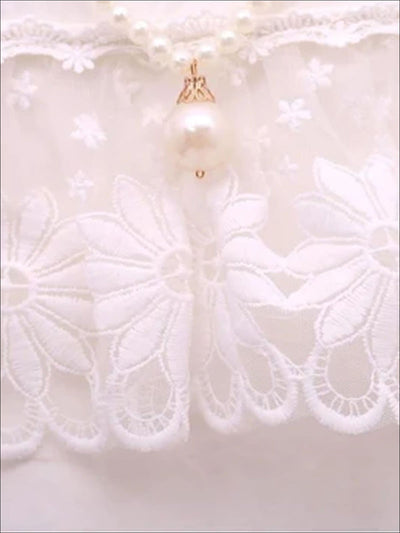 Spring Outfits For Girls | Ruffle Bib Top & Candy Stripe Shorts Set