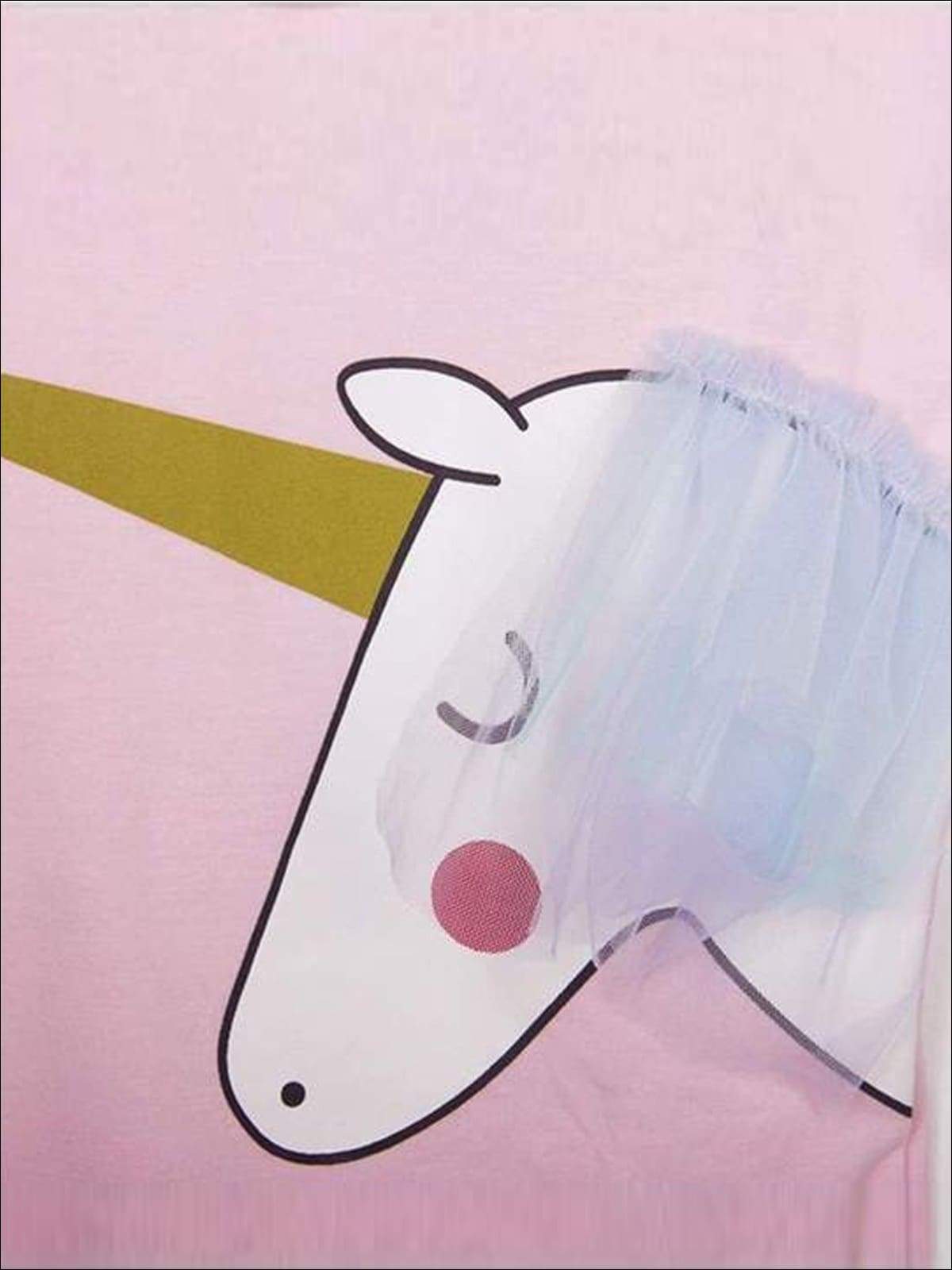 Girls Cute Outfit Ideas | Bashful Unicorn Rainbow Top & Tutu Skirt Set