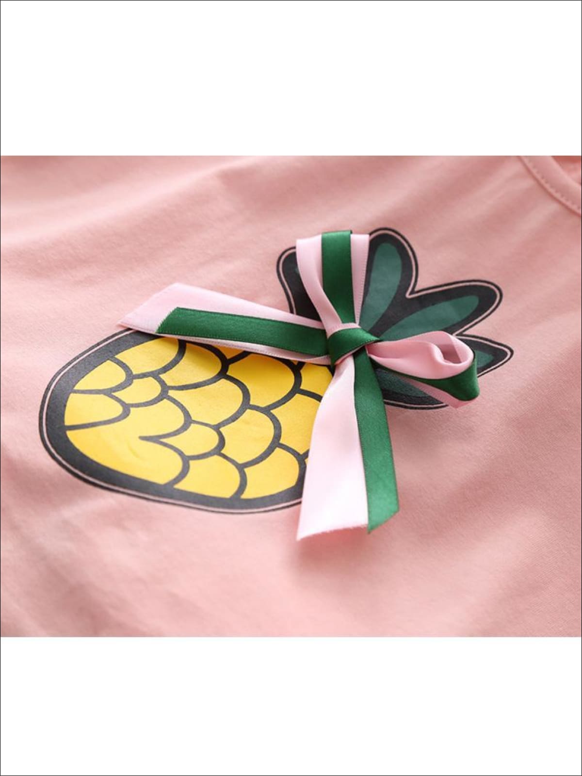 Resort Ready Kids Clothes | Girls Pineapple Top & Gingham Skort Set