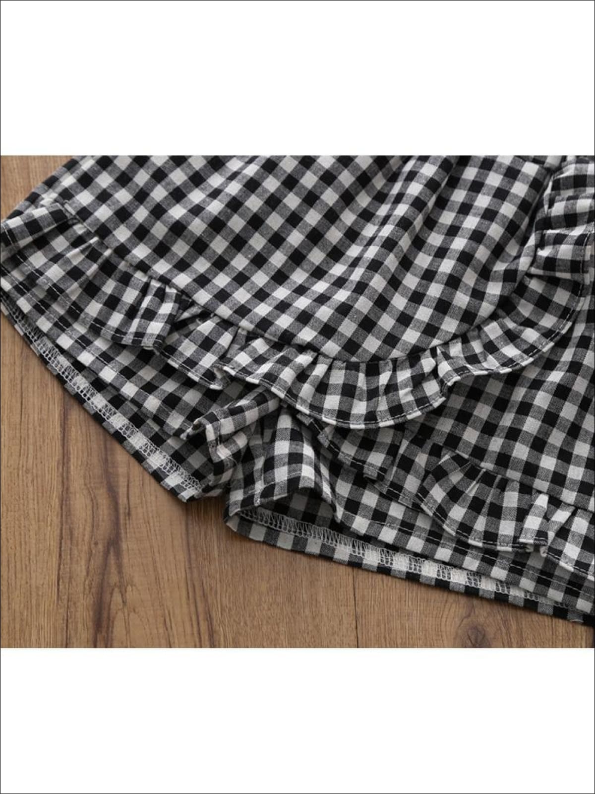 Resort Ready Kids Clothes | Girls Pineapple Top & Gingham Skort Set