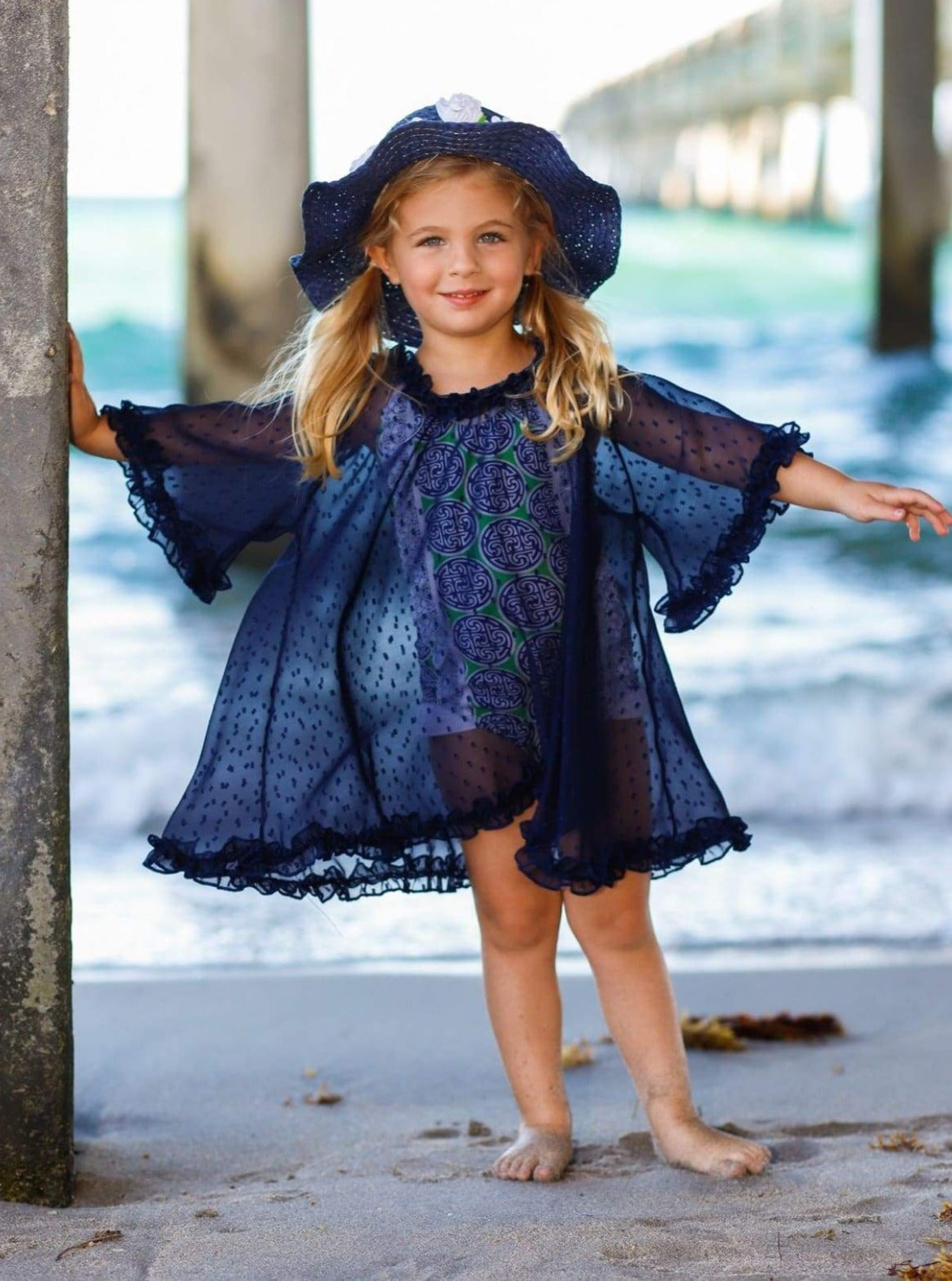 Kids Resort Wear | Girls Swimsuit Cover Ups | Swiss Tulle Cover Up