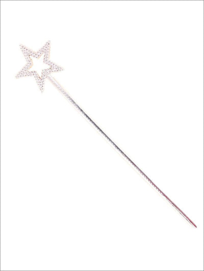 Kids Halloween Accessories | Silver Fairy Wand | Mia Belle Girls