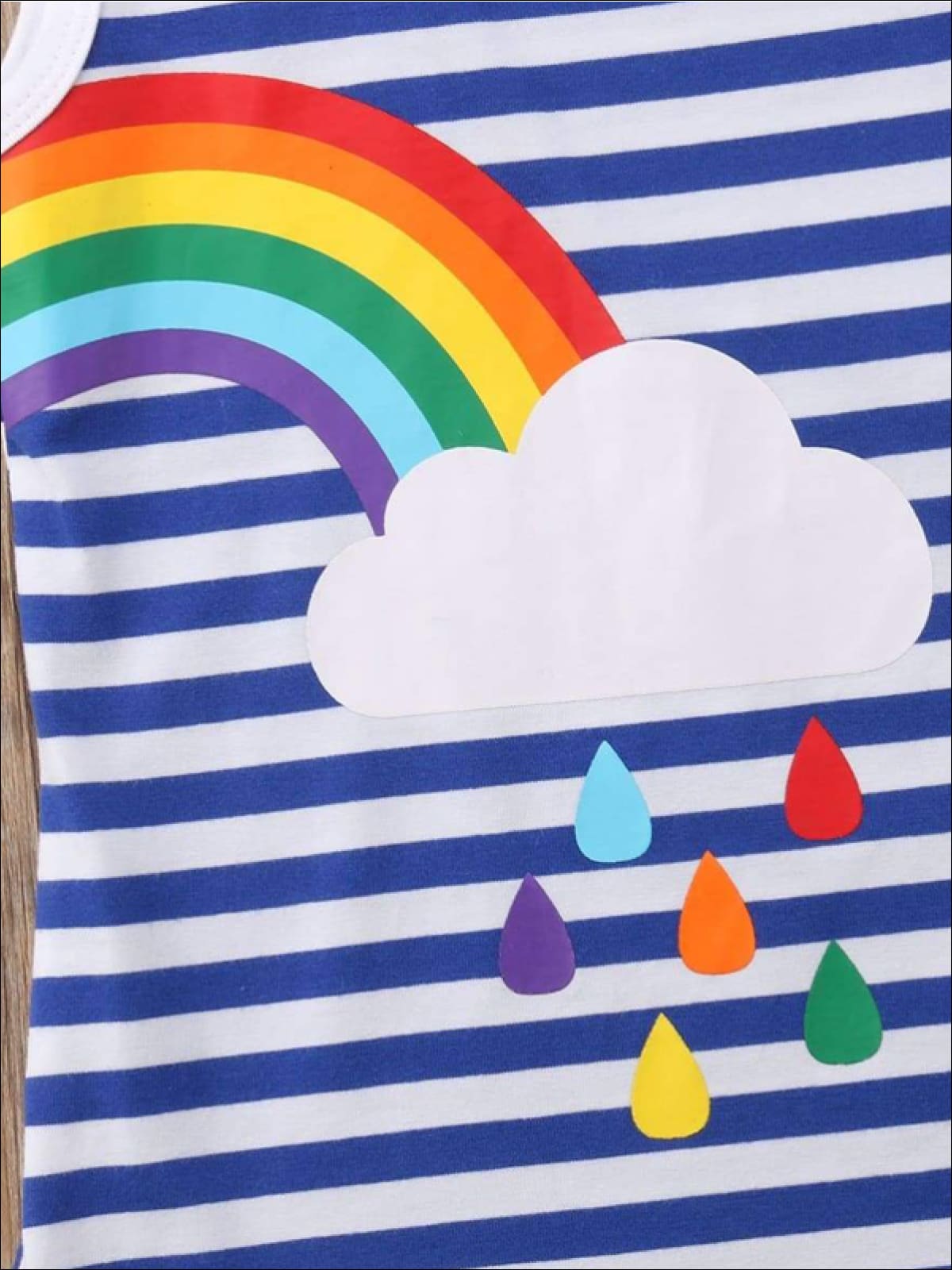 Girls Sleeveless Twinning Striped Rainbow Dress - Girls Casual Spring Dress