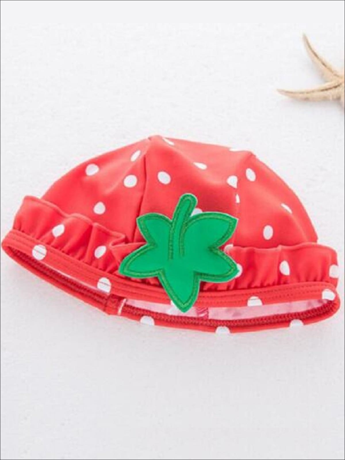 Toddler Swimsuits | Girls Strawberry Two-Piece Swimsuit & Hat Set