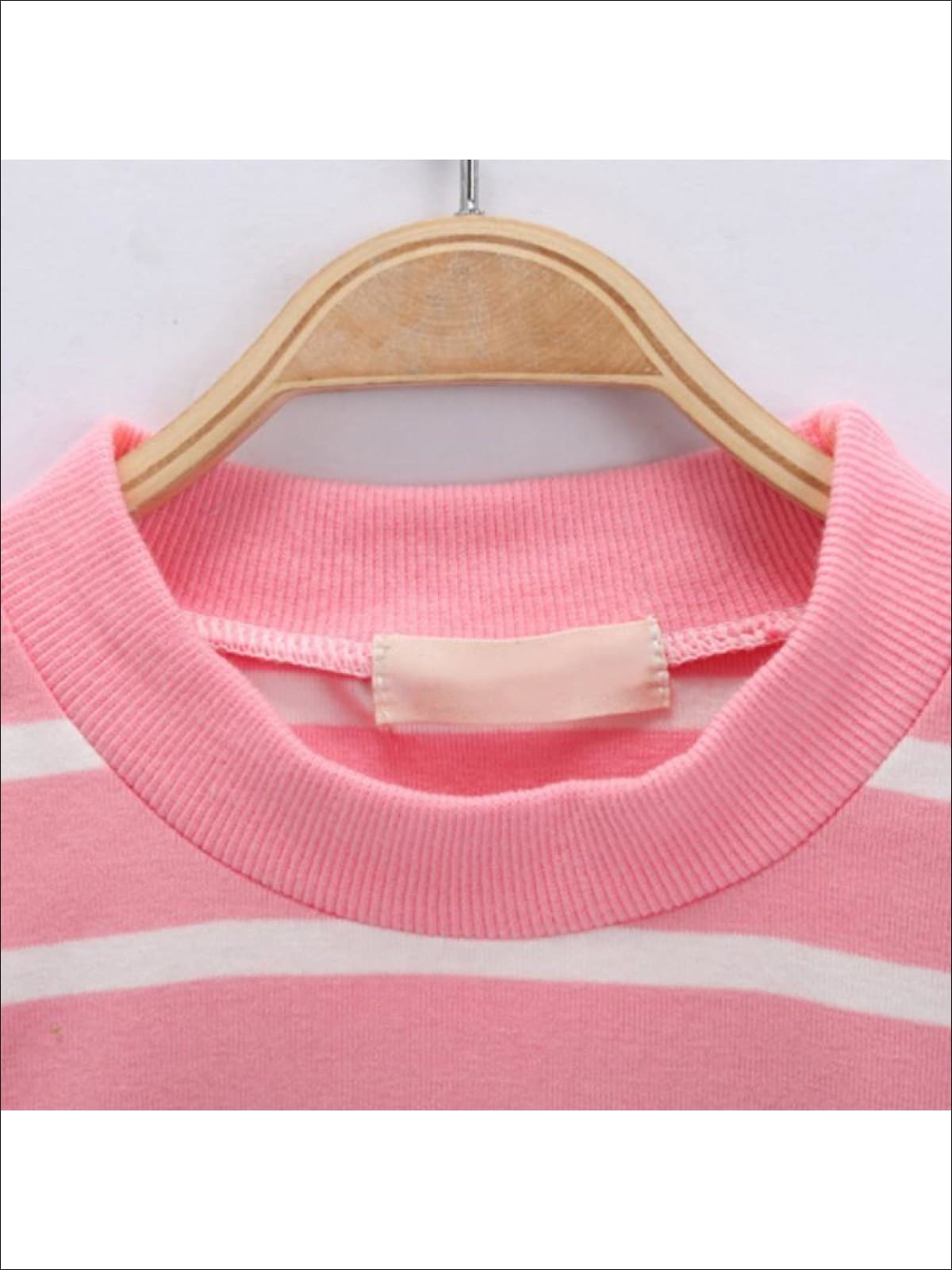 Girls Striped Sweater, Patched Leggings & Cat Purse - Mia Belle Girls