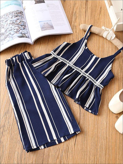 Resort Ready Girls Clothes | Toddler Crop Top & Wide Leg Pants Set