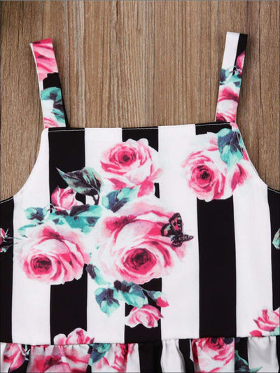 Resort Ready Kids Clothes | Toddler Striped Floral Top & Shorts Set