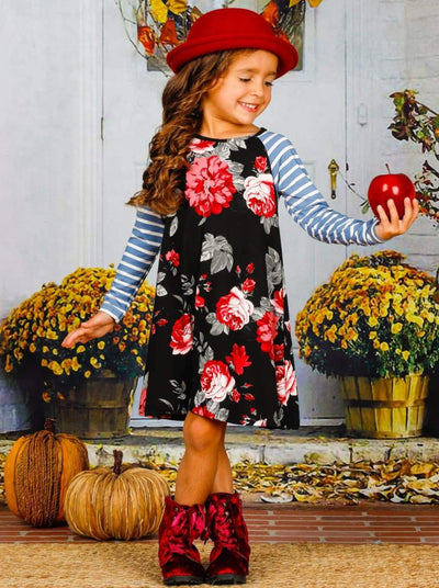 Beauty In Blooms A-Line Dress - Back To School - Mia Belle Girls