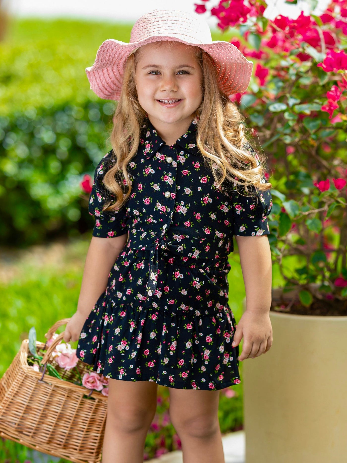 Rosey Posey Ruffle Skirt Set