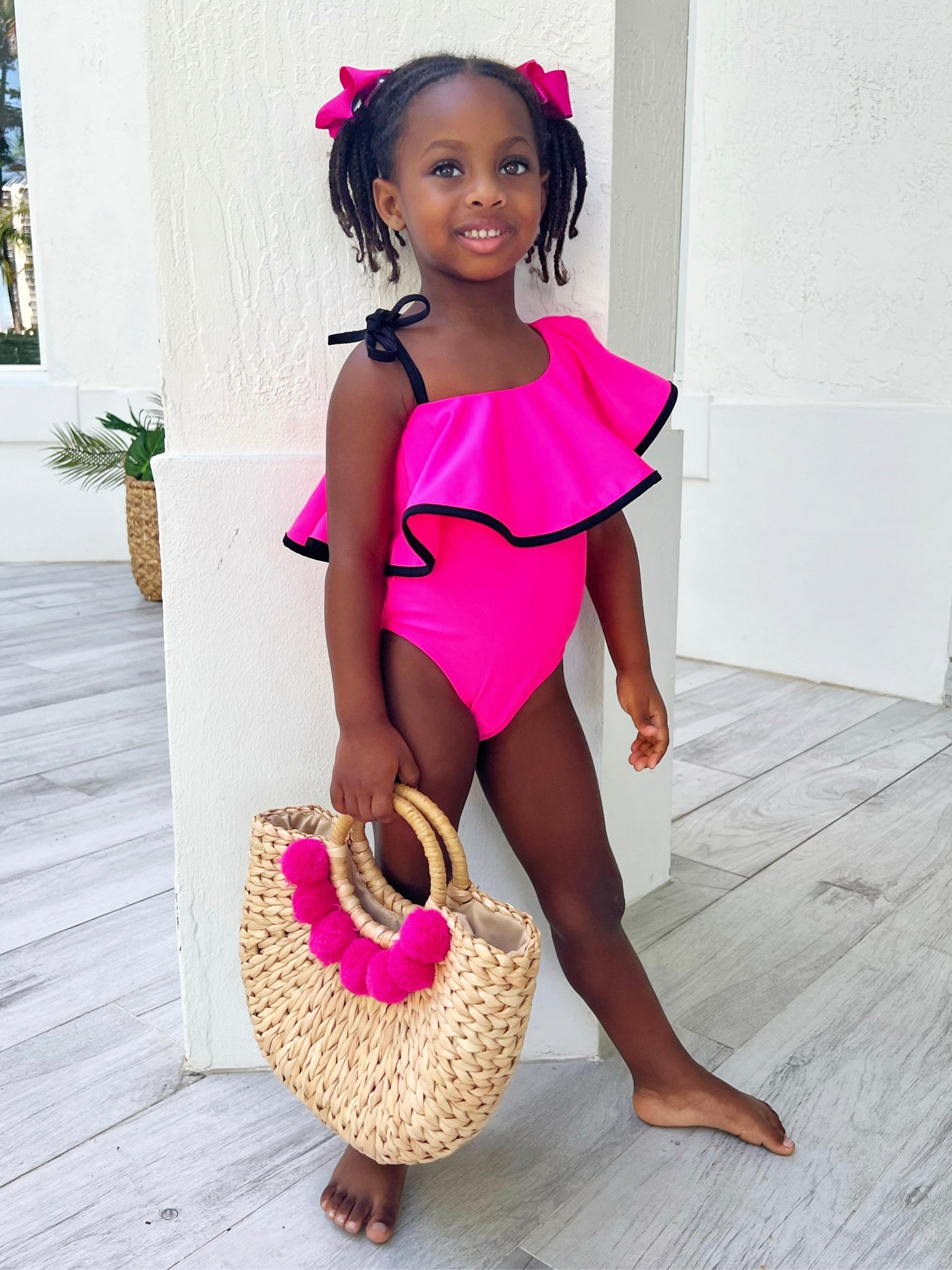 Ruffle-y Cute One Shoulder One Piece Swimsuit