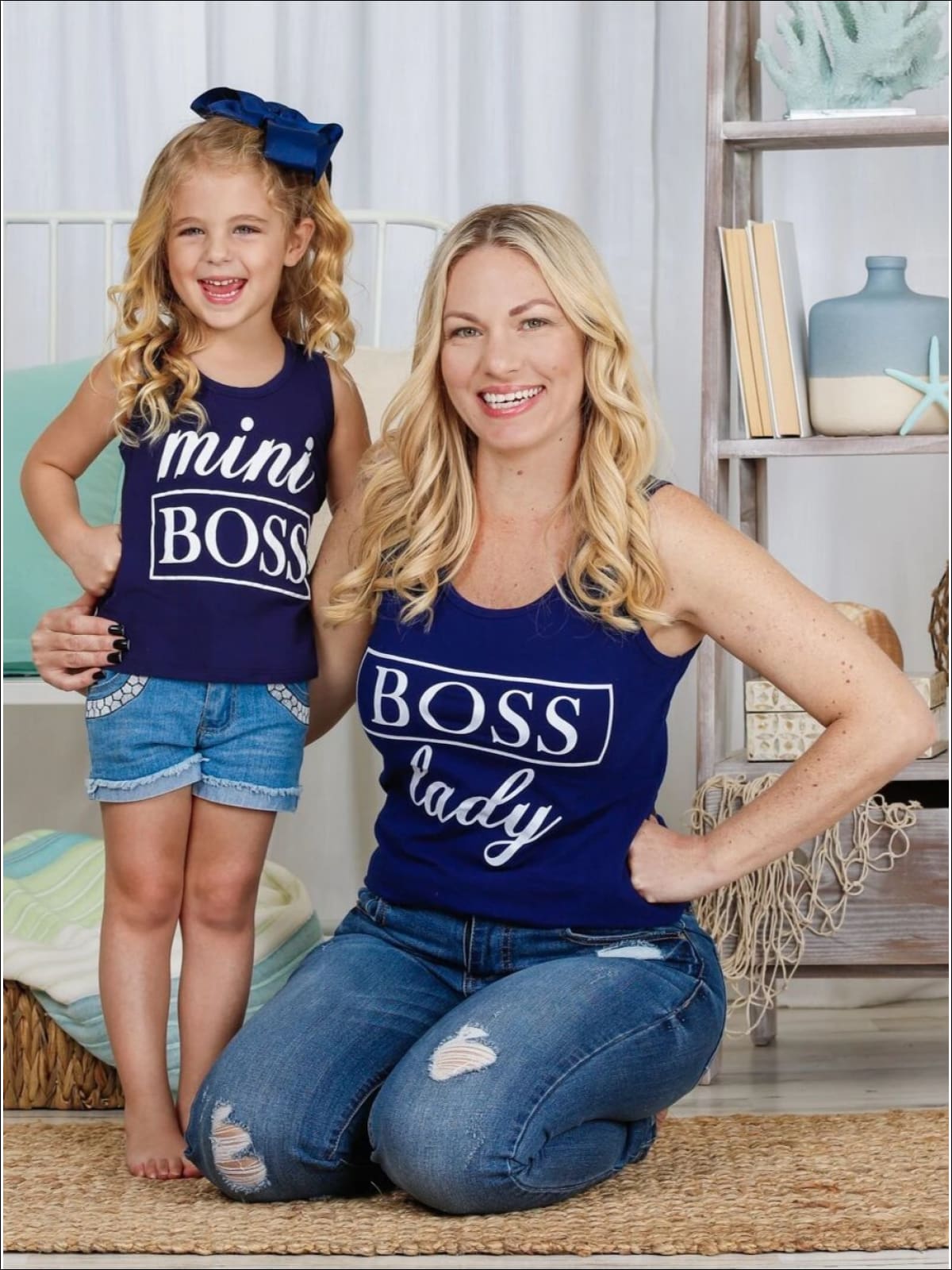 Mommy & Me Boss Lady & Mini Boss Graphic Tank - Mommy & Me Top