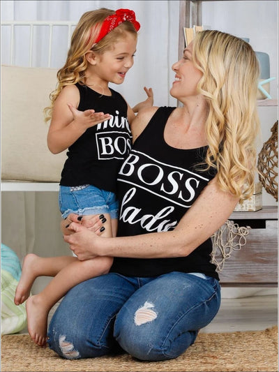 Mommy & Me Boss Lady & Mini Boss Graphic Tank - Mommy & Me Top