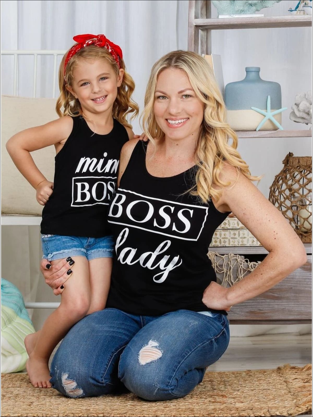Mommy & Me Boss Lady & Mini Boss Graphic Tank - Mommy & Me Top