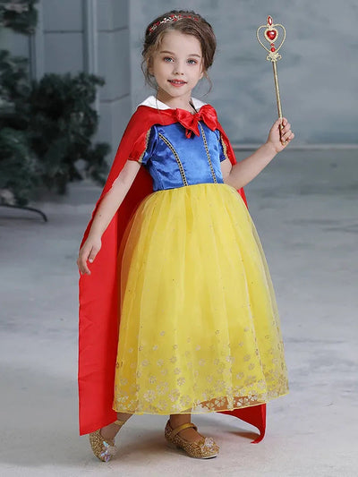 Girls Halloween Costumes | Deluxe Snow White Costume - Mia Belle Girls