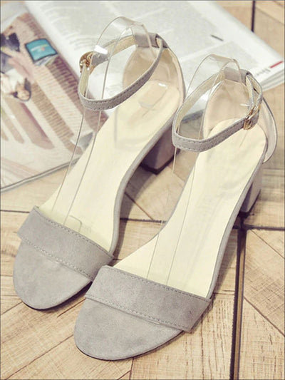 Womens Casual Ankle Strap Block Heel Sandals - Womens Sandals