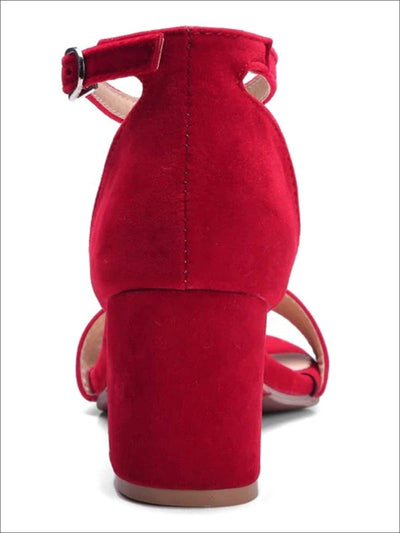 Womens Casual Block Heel Ankle Strap Sandals - Womens Sandals