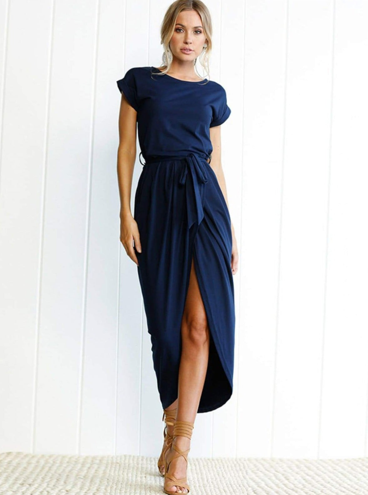 Womens Casual Long Tunic Dress - Womens Dresses