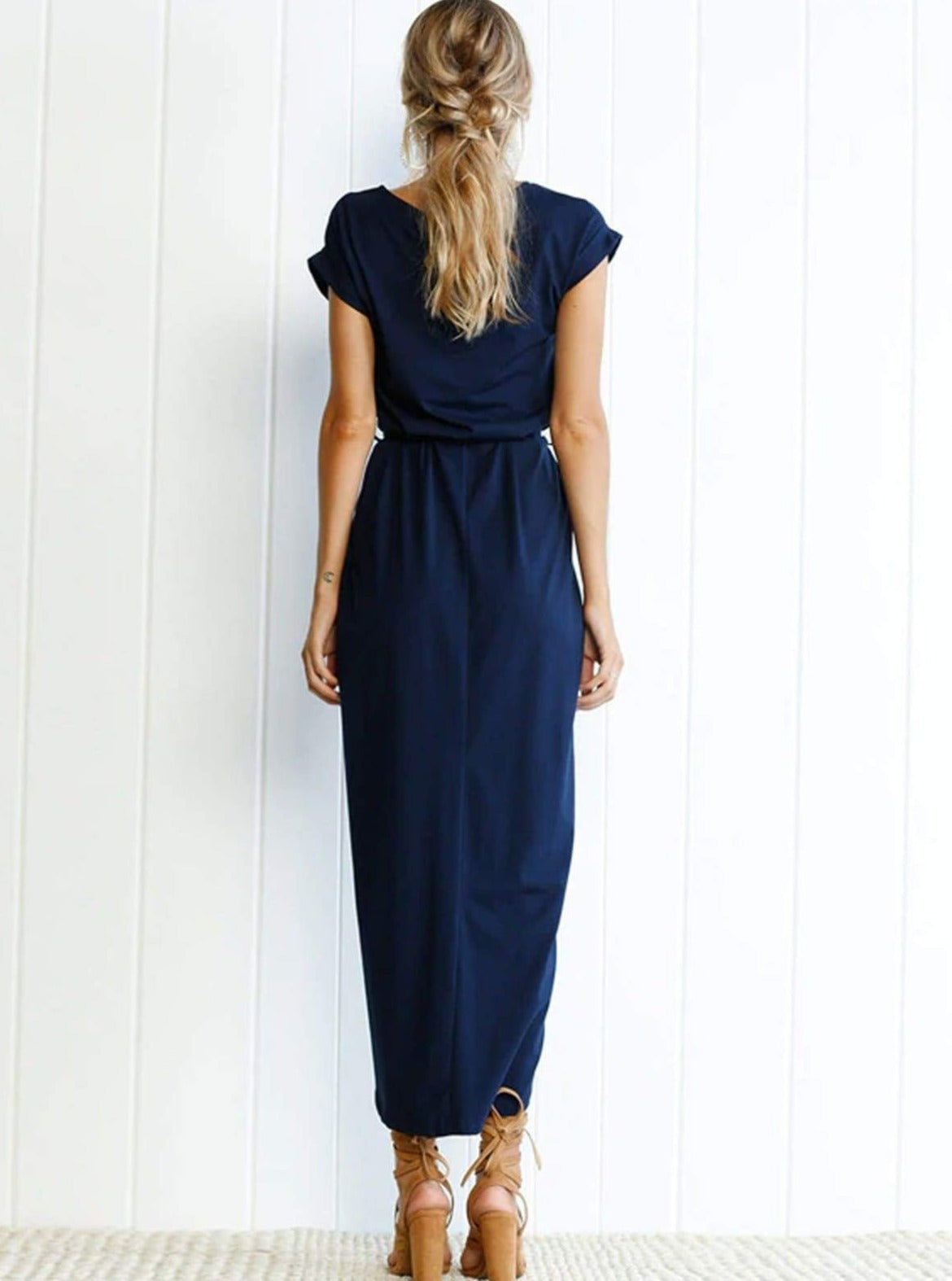 Womens Casual Long Tunic Dress - Womens Dresses