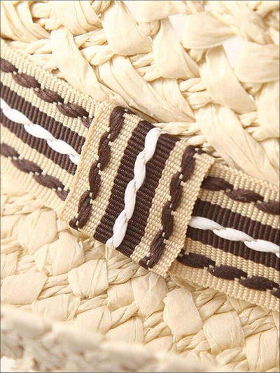 Womens Casual Panama Straw Hat - Womens Accessories