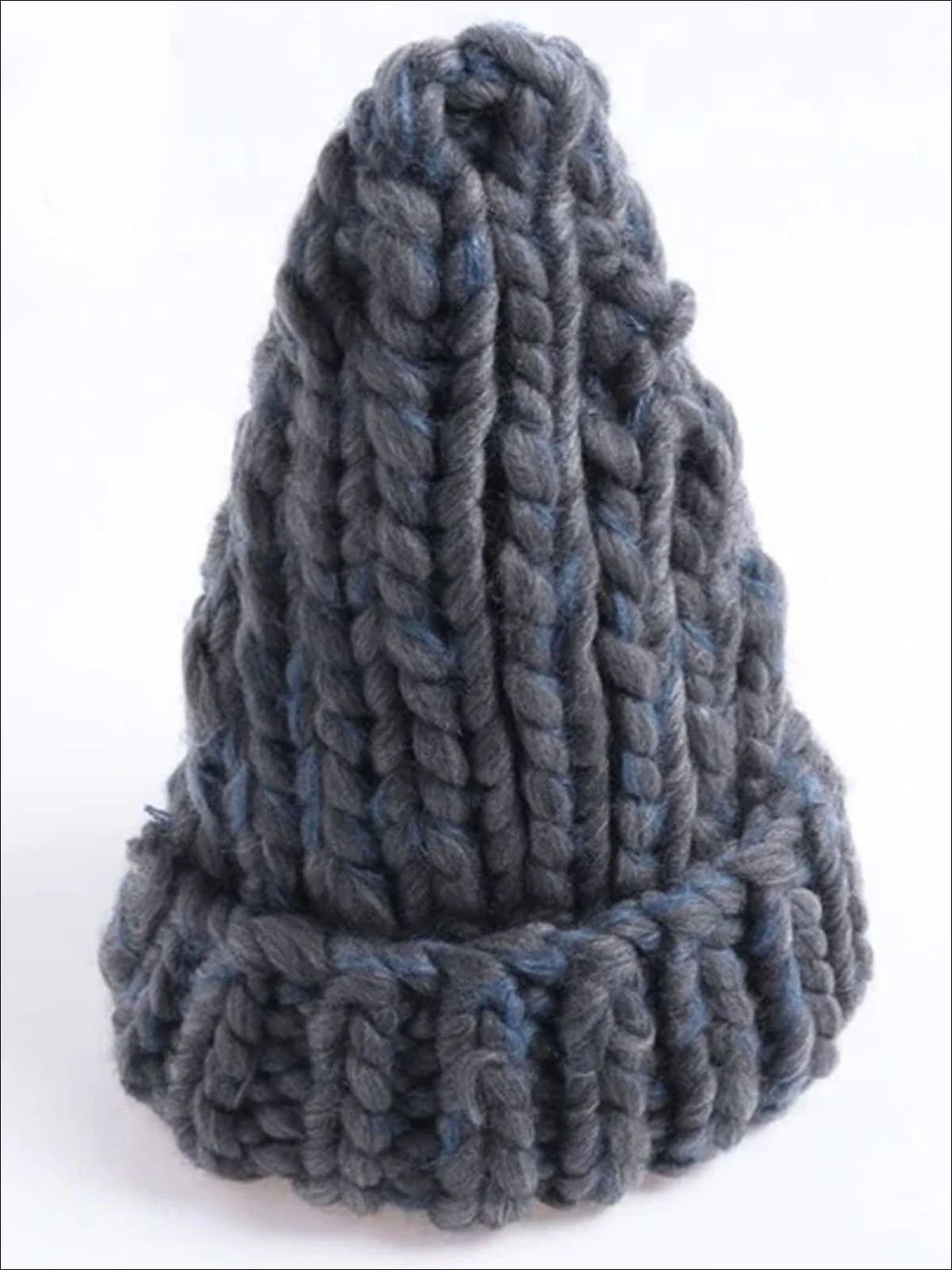 Womens Fashion Knitted Wool Beanies - Grey / One - Womens Accessory