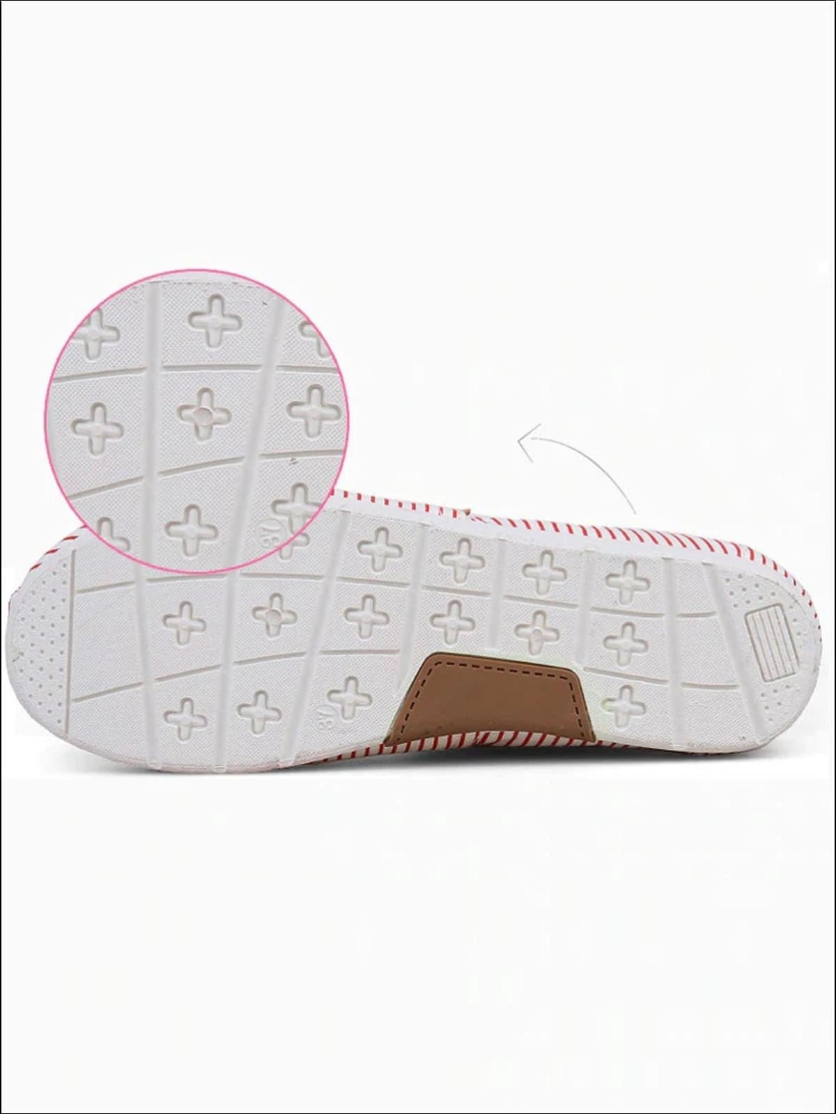 Womens Fashion Striped Canvas Shoes By Liv and Mia - Womens Flats