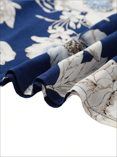 Womens Halter Floral A-Line Maxi Dress - Womens Dresses