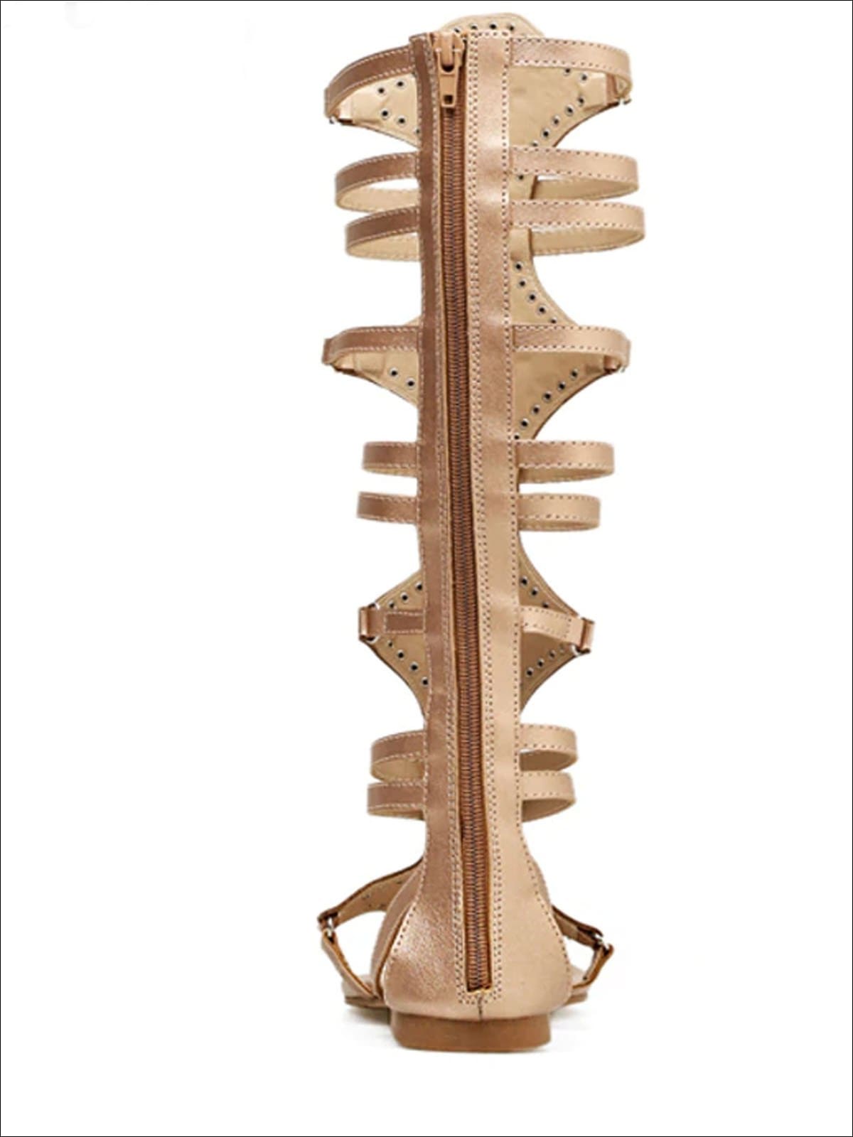 Womens Knee Length Embellished Gladiator Sandals - Womens Sandals