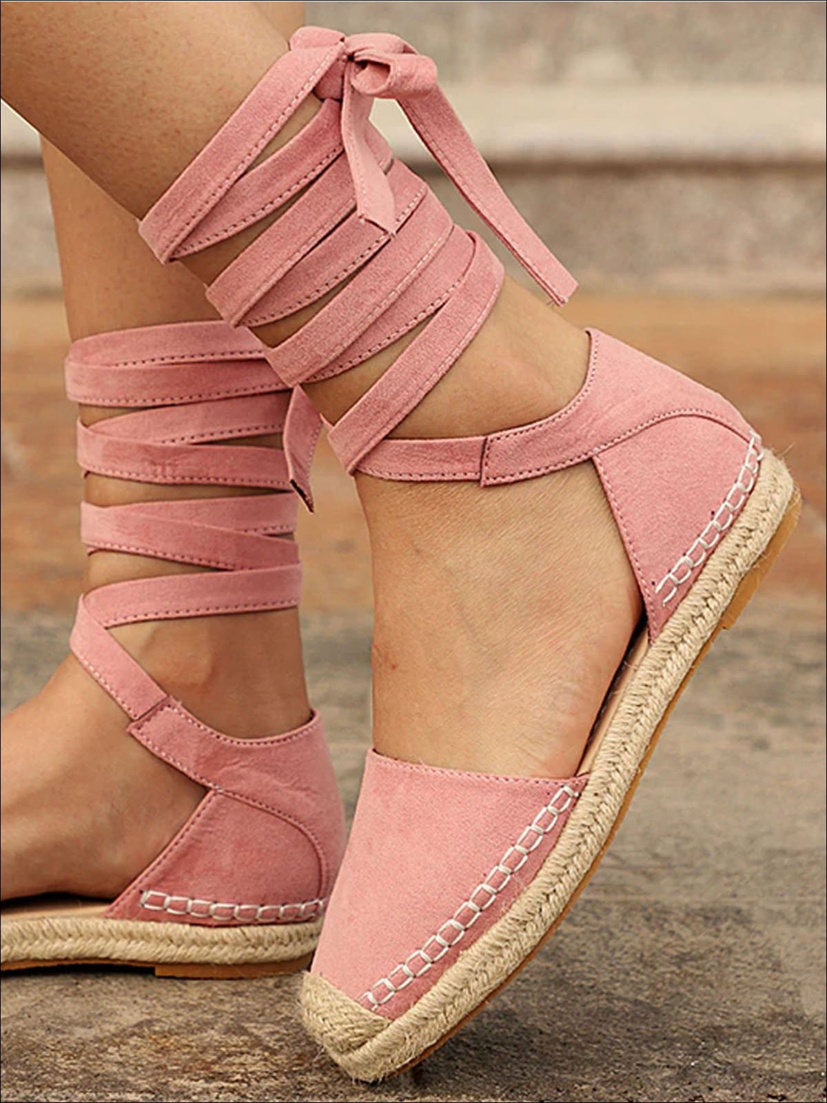 Womens Lace Up Espadrilles - Womens Shoes