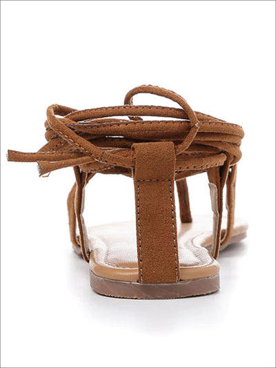 Womens Lace Up Greek Sandals (3 Color Options) - Womens Sandals