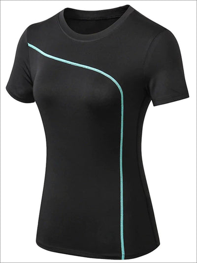 Womens Moisture-Wicking Active Top - Green / S - Womens Activewear