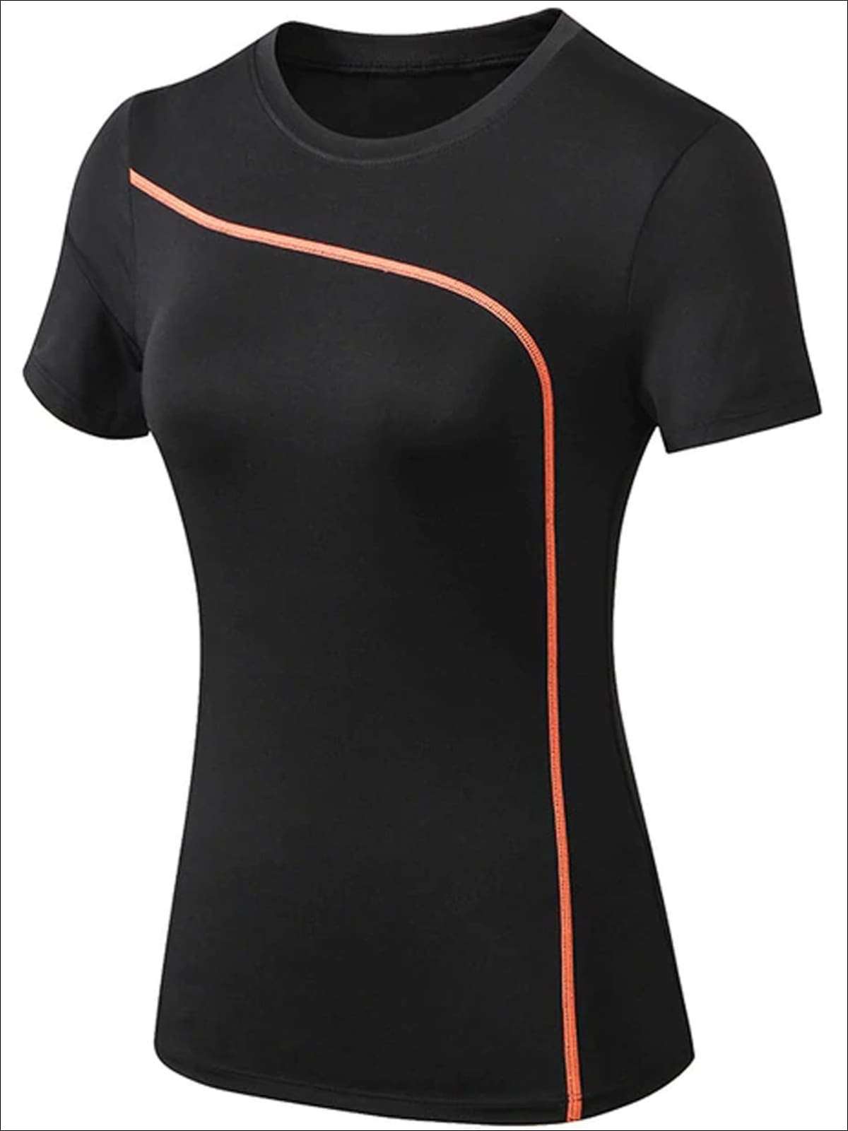 Womens Moisture-Wicking Active Top - Orange / S - Womens Activewear