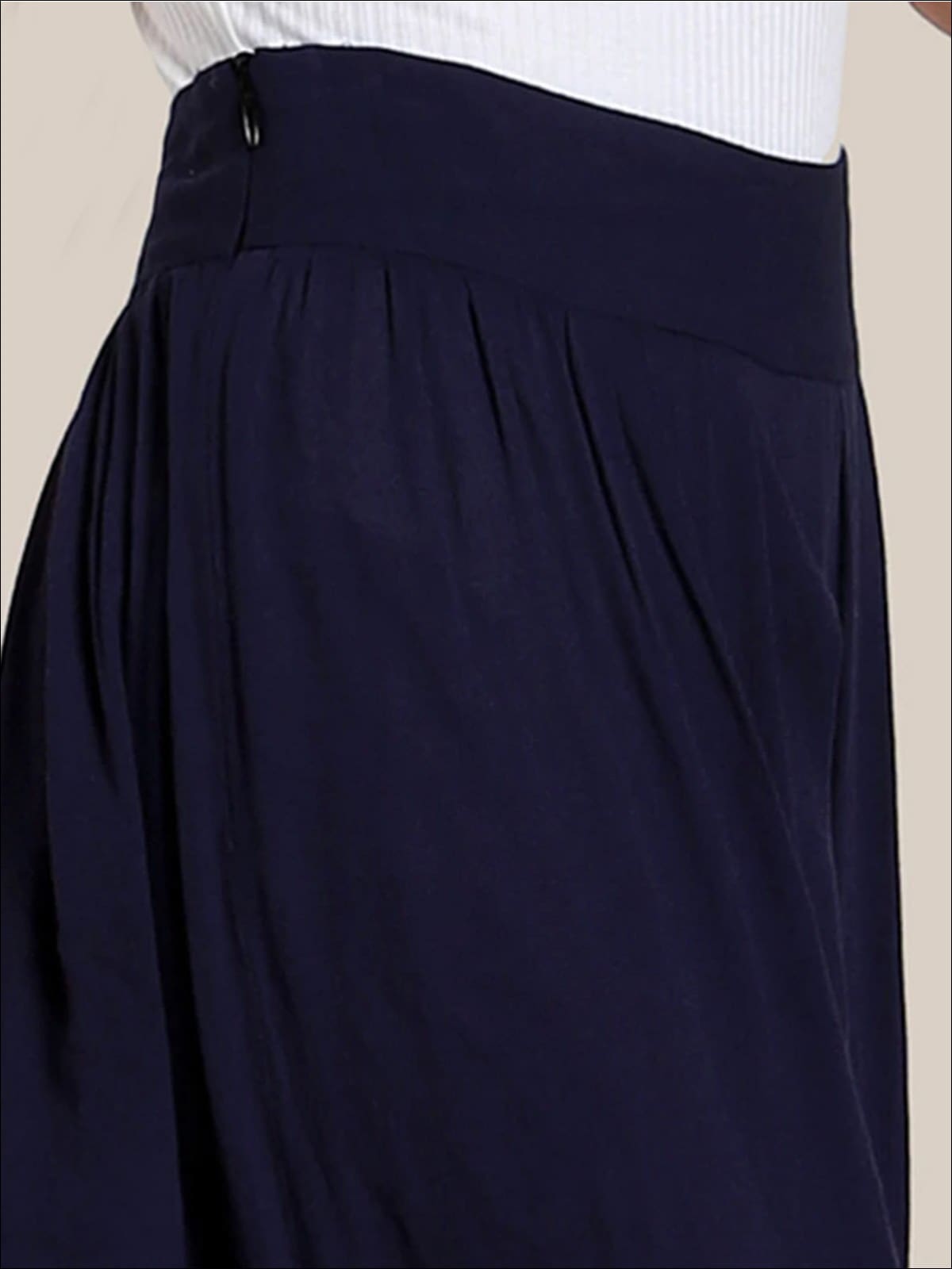 Womens Pleated High Waist Palazzo Pants - Womens Bottoms