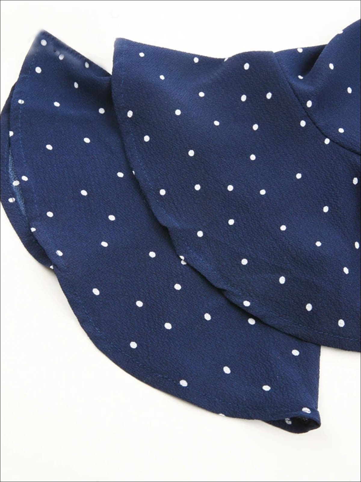 Womens Polka Dot Off The Shoulder Flare Sleeve Romper - Womens Jumpsuits