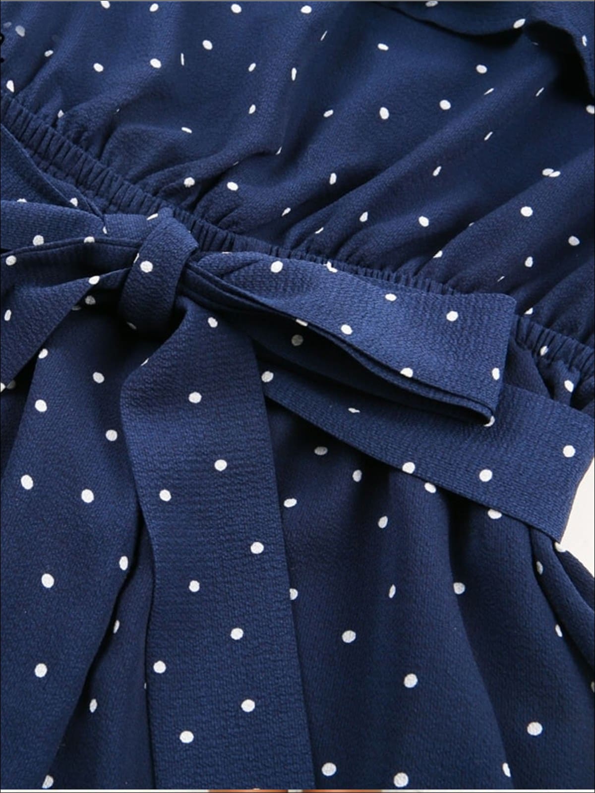 Womens Polka Dot Off The Shoulder Flare Sleeve Romper - Womens Jumpsuits