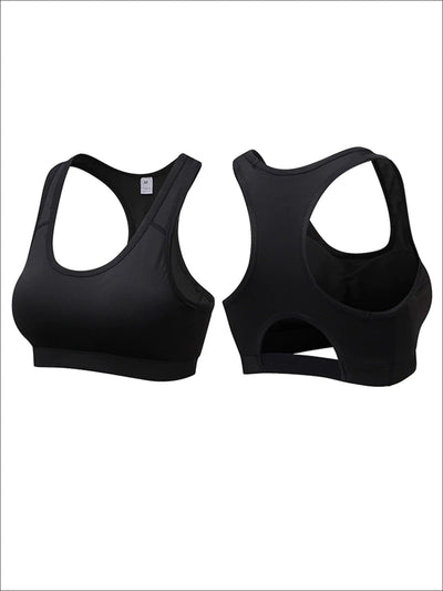 Womens Seamless Push Sports Bra - Black / S - Womens Sports Bra