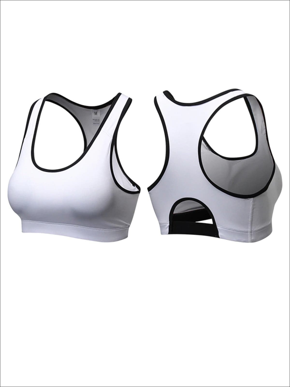 Womens Seamless Push Sports Bra - White / S - Womens Sports Bra