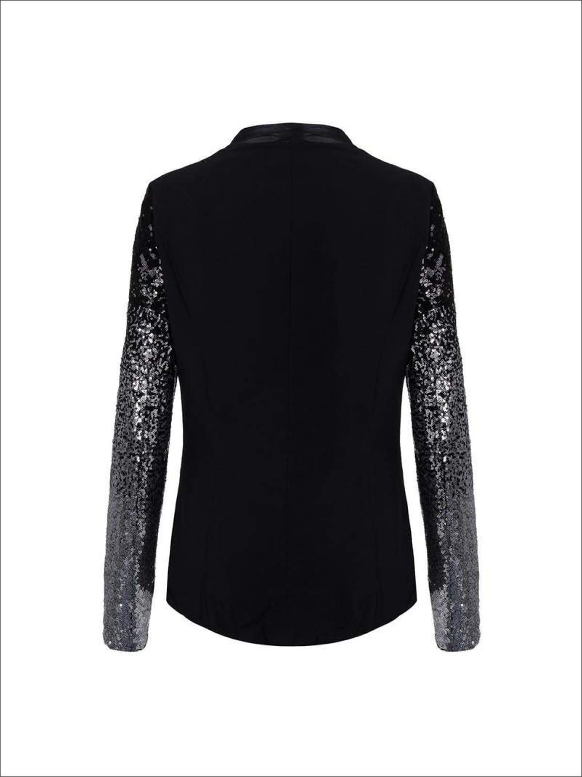 Womens Sequin Sleeve Blazer - Womens Fall Outerwear