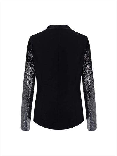 Womens Sequin Sleeve Blazer - Womens Fall Outerwear