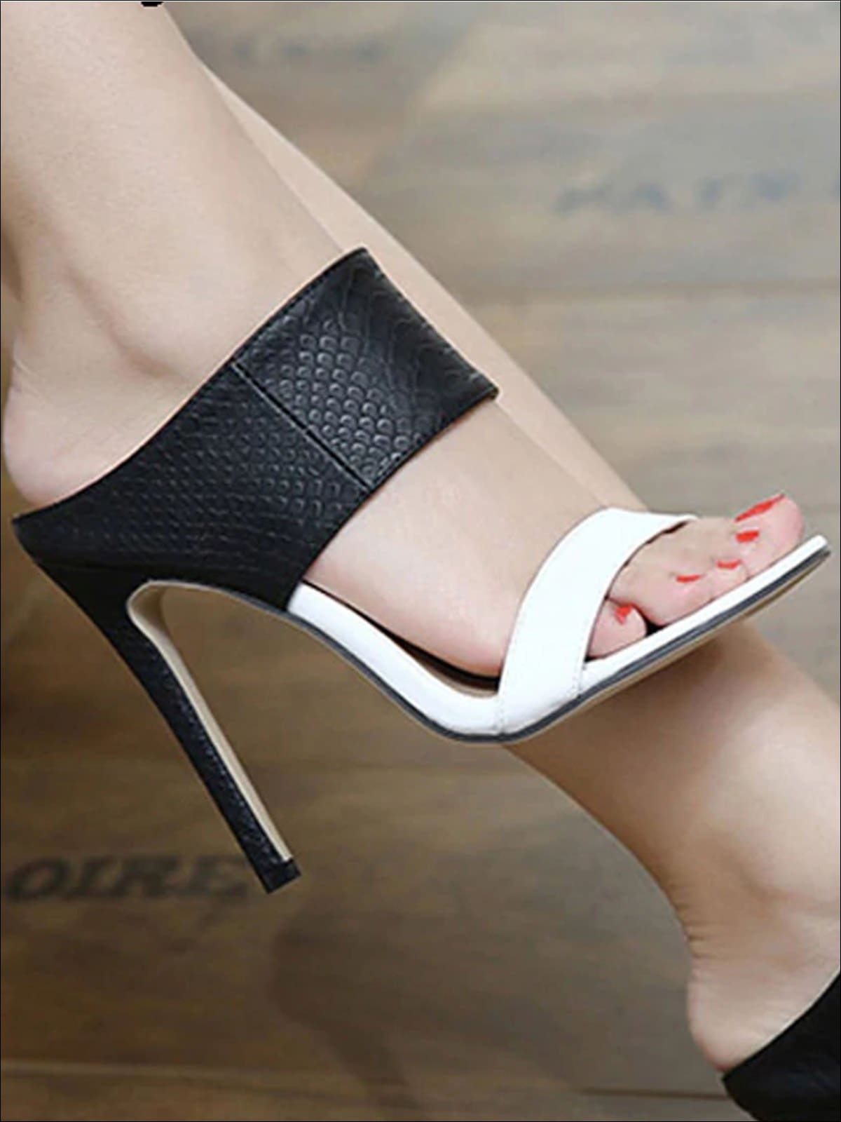 Womens Slip On Stiletto Sandals - Womens Sandals