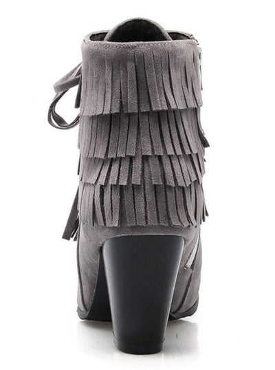 Womens Suede Lace Up Ankle Boots - Womens Boots