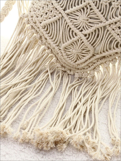 Womens Summer Fringe Boho Fashion Bag - Womens Accessories