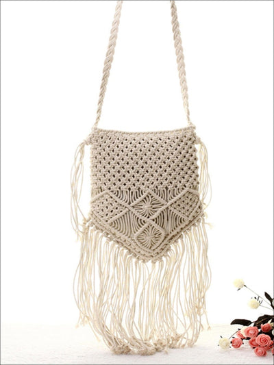Womens Summer Fringe Boho Fashion Bag - Womens Accessories