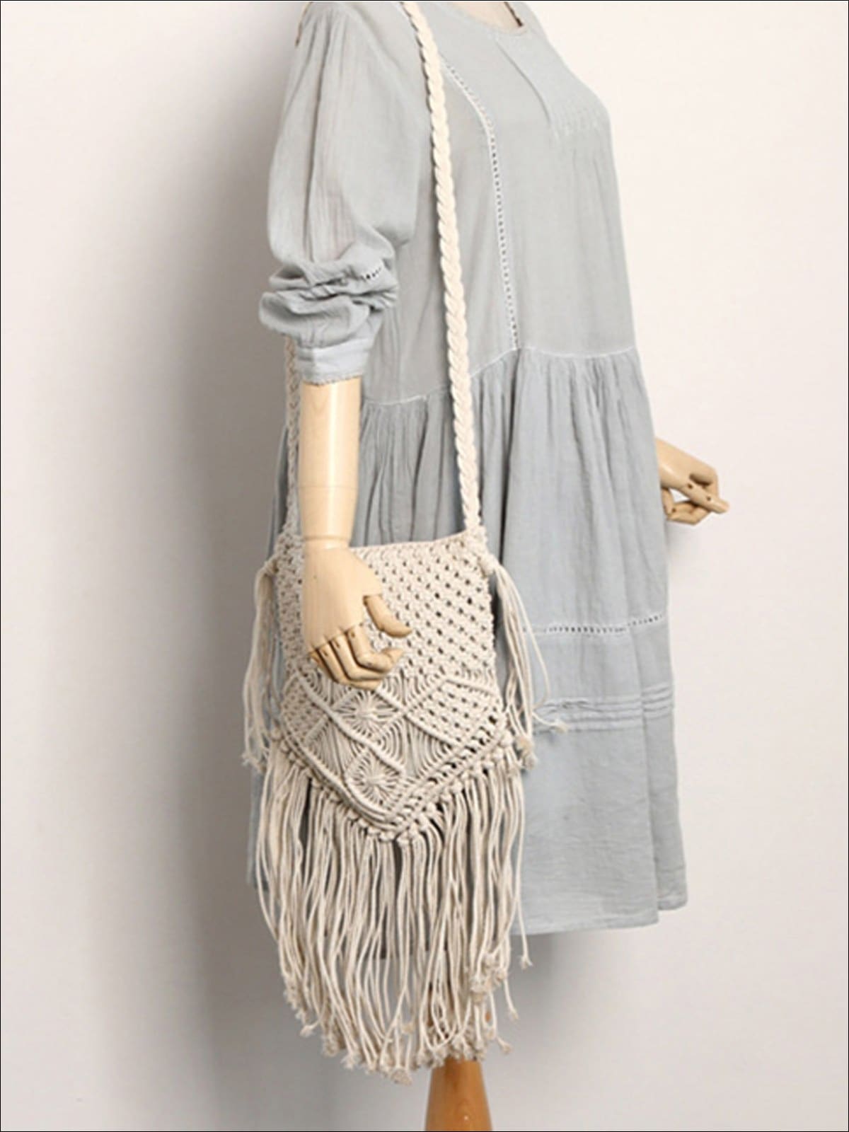 Womens Summer Fringe Boho Fashion Bag - Womens Accessories