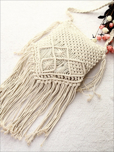 Womens Summer Fringe Boho Fashion Bag - Womens Accessories