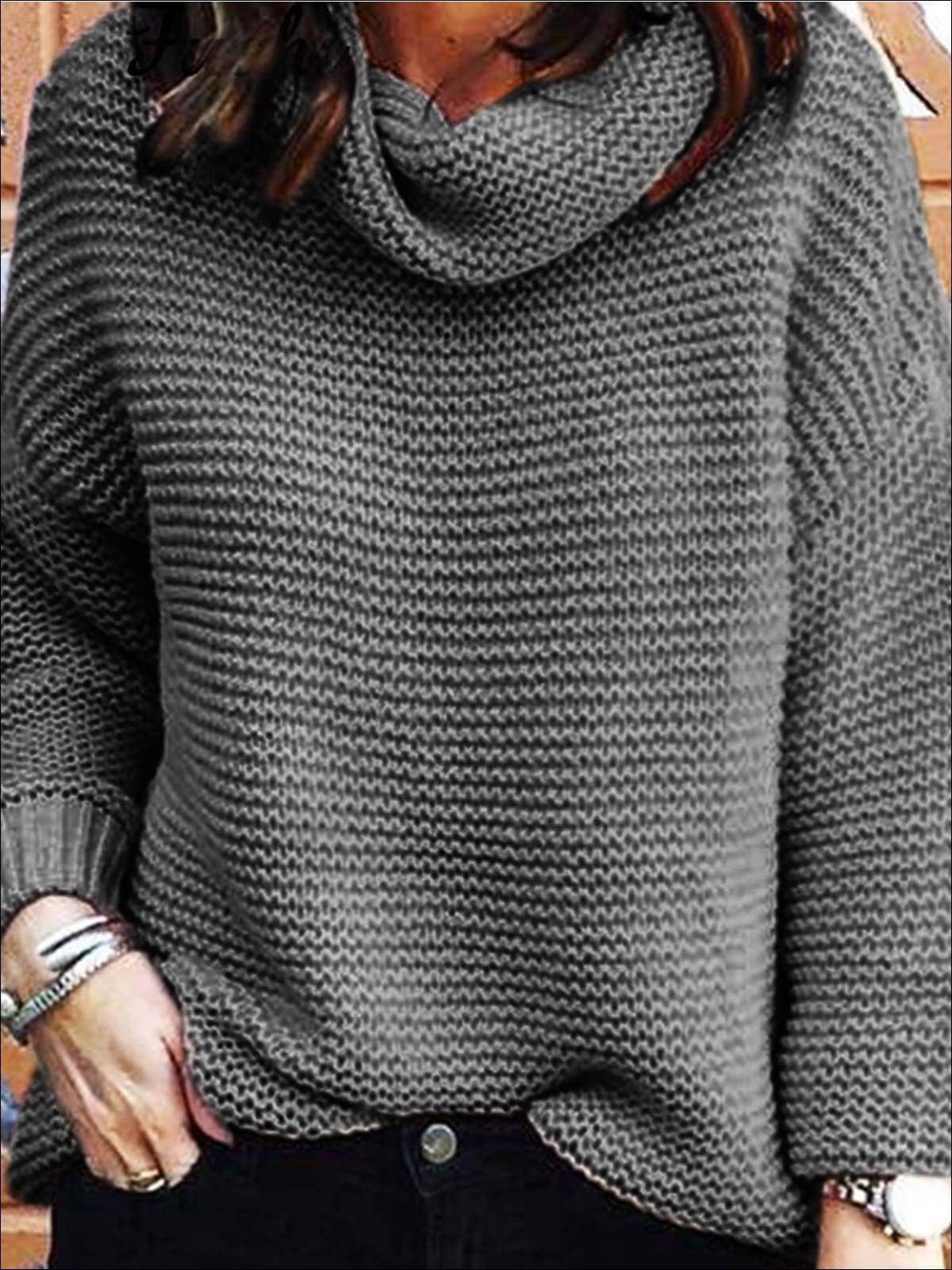 Womens Winter Knit Pullover Sweater - Womens Fall Sweaters